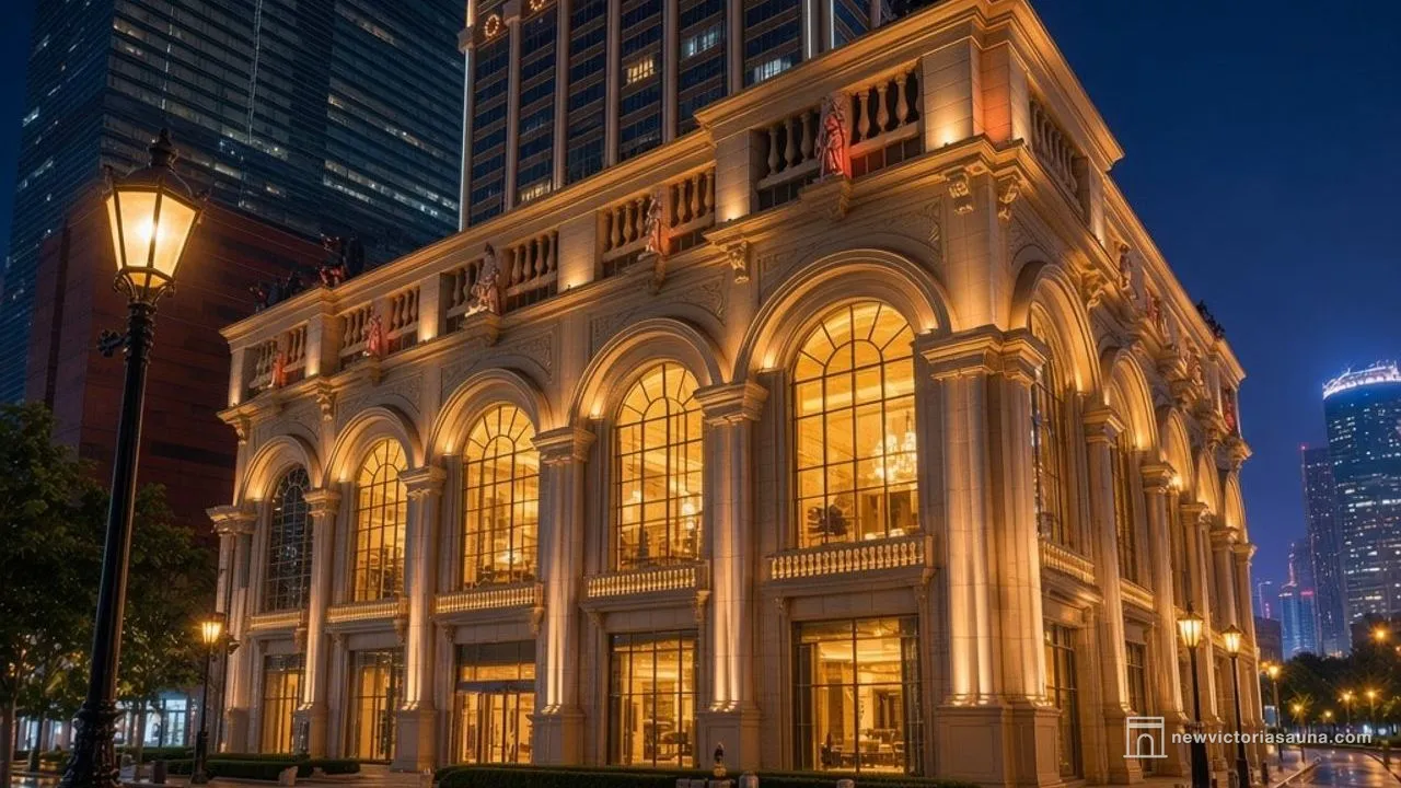 澳門凱旋門酒店夜景外觀